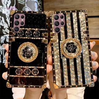 สําหรับ Samsung Galaxy S23 S23 + อัลตร้า ไม่ติดลายนิ้วมือ สี่มุม ป้องกันการตก ที่วางแหวน เคสโทรศัพท์ กันกระแทก