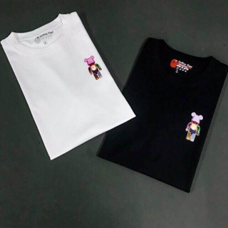 LL StreetHot Selling T-shirt A Bathing Ape X Bearbrick 25th Anniversary T-ShirtRound Neck Short Sleeve T-Shirt สไตล_05