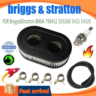 อะไหล่หัวเทียนกรองอากาศ แบบเปลี่ยน สําหรับเครื่องตัดหญ้า Briggs&amp;Stratton BM6A 798452 593260 5432 5432K