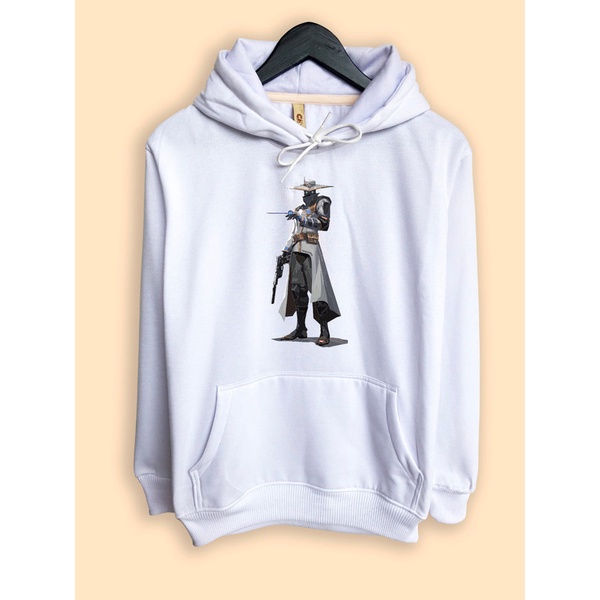 เสื้อแจ็คเก็ตมีฮู้ดสําหรับเล่นเกม Valorant Agent Cypher Art