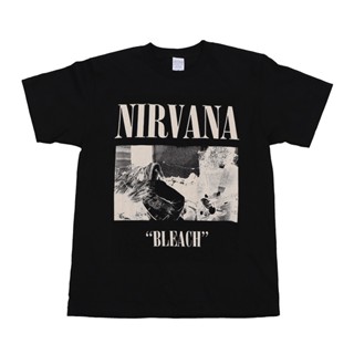 เสื้อยืดแขนสั้น พิมพ์ลาย Nirvana rock beatles สไตล์วินเทจย้อนยุค สําหรับผู้ชาย