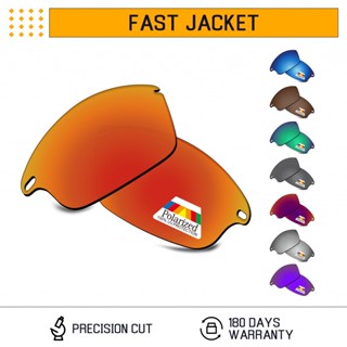 Bwake เลนส์โพลาไรซ์ แบบเปลี่ยน สําหรับแว่นตากันแดด Oakley Fast Jacket OO9097 PA7P