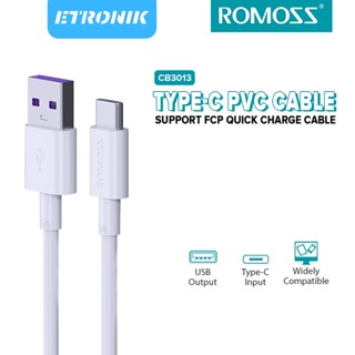 ETRONIK Romoss CB3013 Type C 1 ม. 3A 66 วัตต์ รองรับ FCP Quick Charger / Super Fast Charger Cable