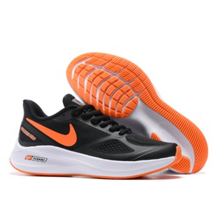 Nike zoom moon landing 7x black and orange running shoes casual sports shoes and 36-45