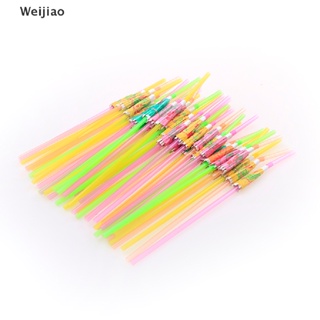 Weijiao% หลอดดูดน้ําผลไม้ ค็อกเทล พลาสติก 50 ชิ้น TH