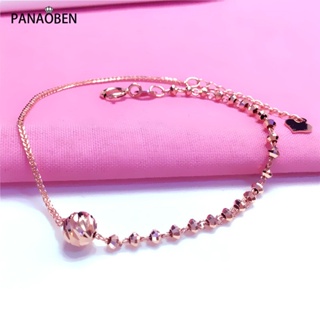 ♥คลาสสิก♥ เครื่องประดับ สร้อยข้อมือ ลูกปัด ชุบทอง 14K 585 สีม่วง สีโรสโกลด์ หรูหรา สําหรับผู้หญิง