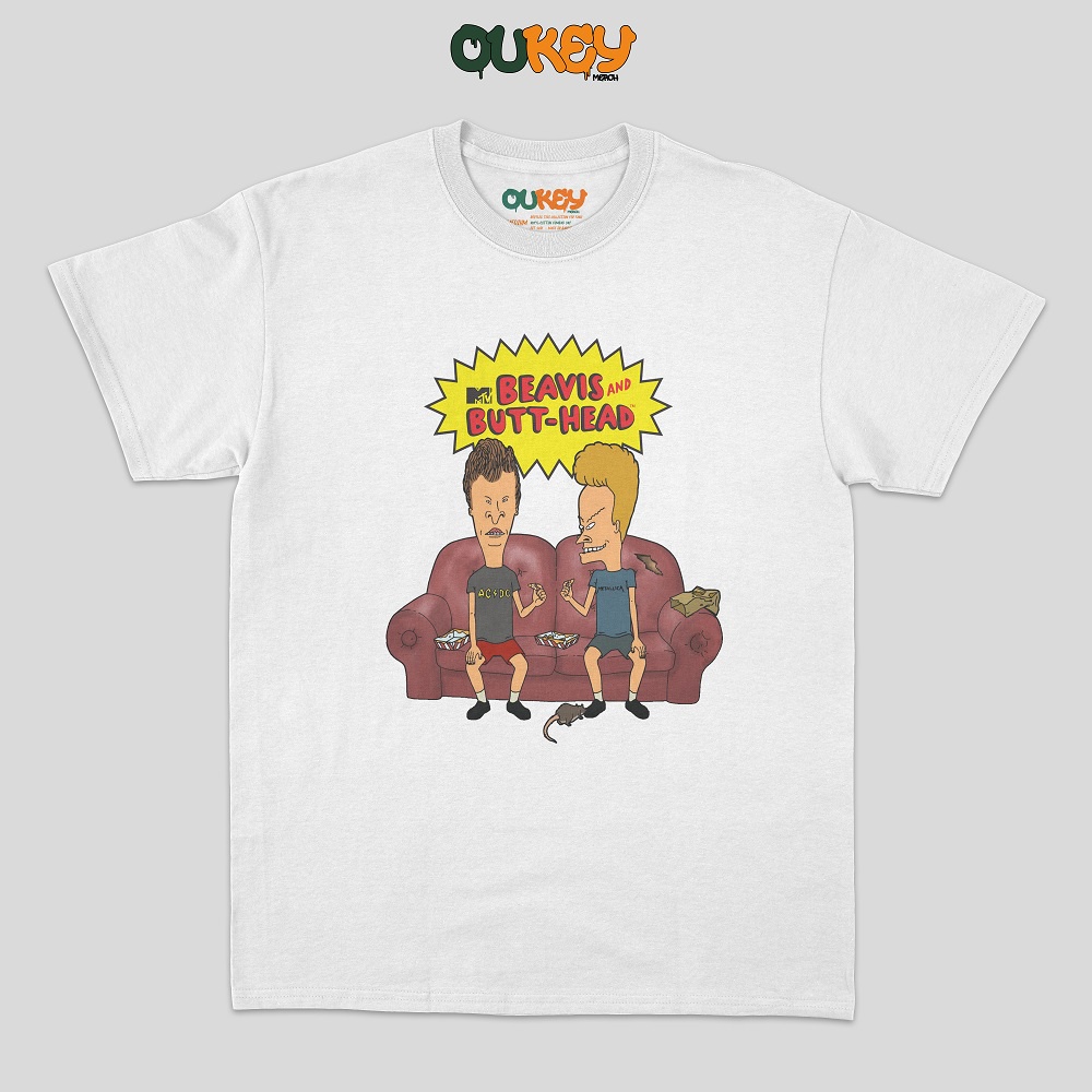 T - เสื้อ Beavis And Butthead (Kaos Beavis, การ์ตูน, อนิเมะ)