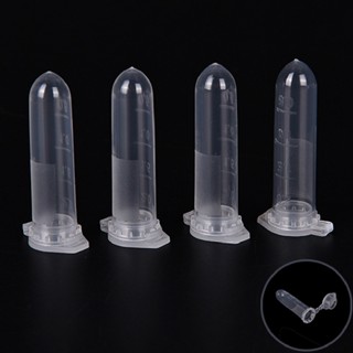 UNewKing 100pcs 2ml Micro Centrifuge Tube Vial Clear Plastic Vials Container Snap Cap th