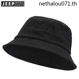 Jeep JEEP หมวกบักเก็ต กันแดด ระบายอากาศ เหมาะกับฤดูใบไม้ผลิ และฤดูร้อน สําหรับผู้ชาย