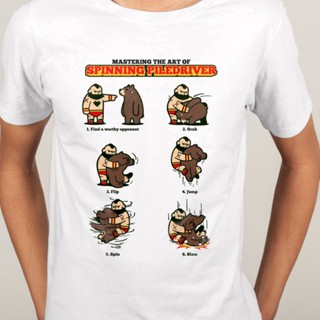 Moerstore Street Fighter Zangiff เสื้อยืดลําลองสําหรับผู้ชายผ้าฝ้ายแขนสั้นคอกลม