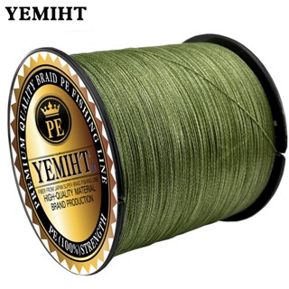 Yemiht สายเบ็ดตกปลา PE ถัก 100% 18-96LB ยาว 300 ม. ทนทาน 8 เส้น