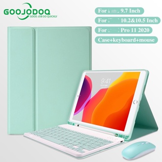 GOOJODOQ For iPad Keyboard Case Bluetooth Mouse For iPad Pro 11 Gen7/8/9 10.2 Air4/5 10.9