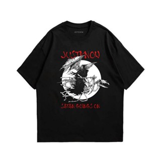 Justknow T-Shirt Satanic Cotton Combed 30s Short Sleeve Satan Goings On_04