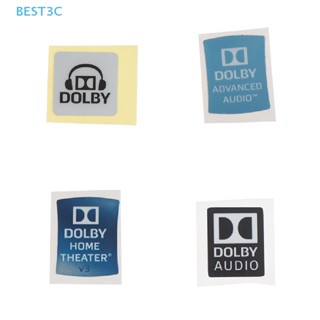 Best3c สติกเกอร์ฉลากเสียง Dolby Surround DIY สําหรับตกแต่งแล็ปท็อป