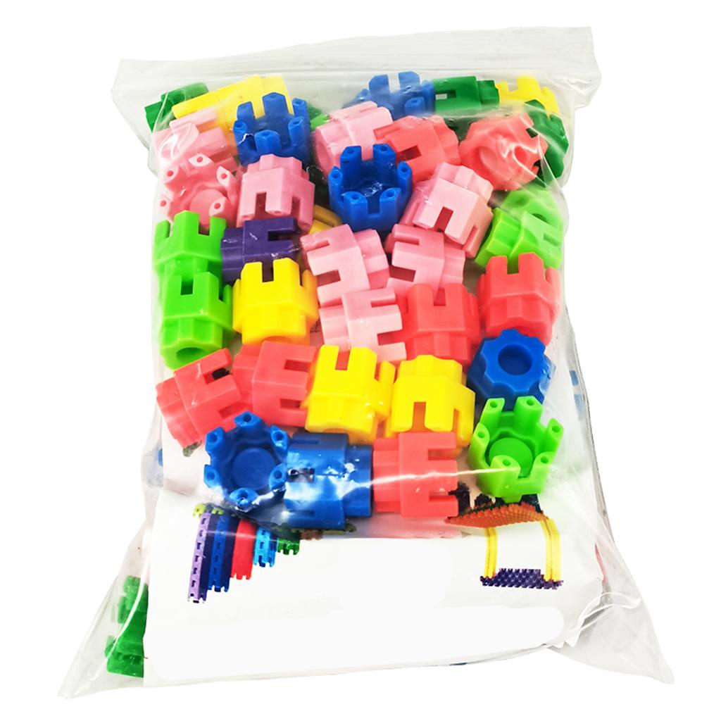 ของเล่นพลาสติก หกเหลี่ยม 3D DIY สําหรับเด็กผู้ชาย 60 220 320 ชิ้น - รูปที่ 7