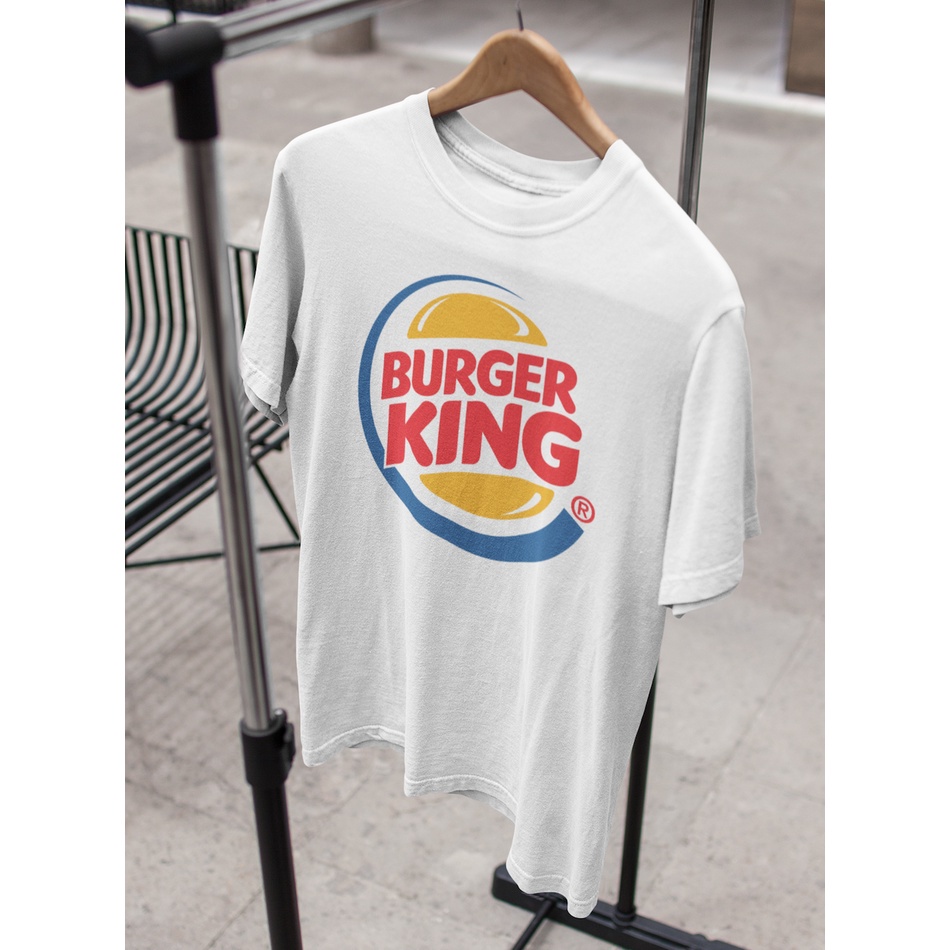 เสื้อยืด Unisex รุ่น Burger King T-Shirt สวยใส่สบายแบรนด์ Khepri 100%cotton comb รีดทับลายได้เลย ไม่