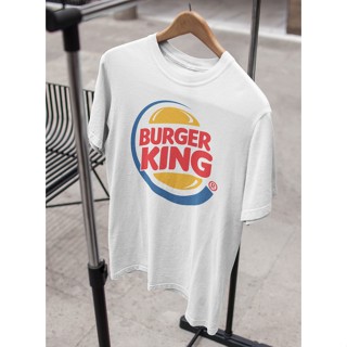 เสื้อยืด Unisex รุ่น Burger King T-Shirt สวยใส่สบายแบรนด์ Khepri 100%cotton comb รีดทับลายได้เลย ไม่ยืดไม่หดไม่ขุย