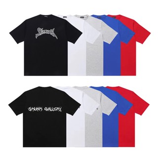 Skunk GALLERY เสื้อยืดคอกลม แขนสั้น พิมพ์ลายตัวอักษร โลโก้ อเมริกัน สตรีท ทรงหลวม สําหรับผู้ชายและผู้หญิง