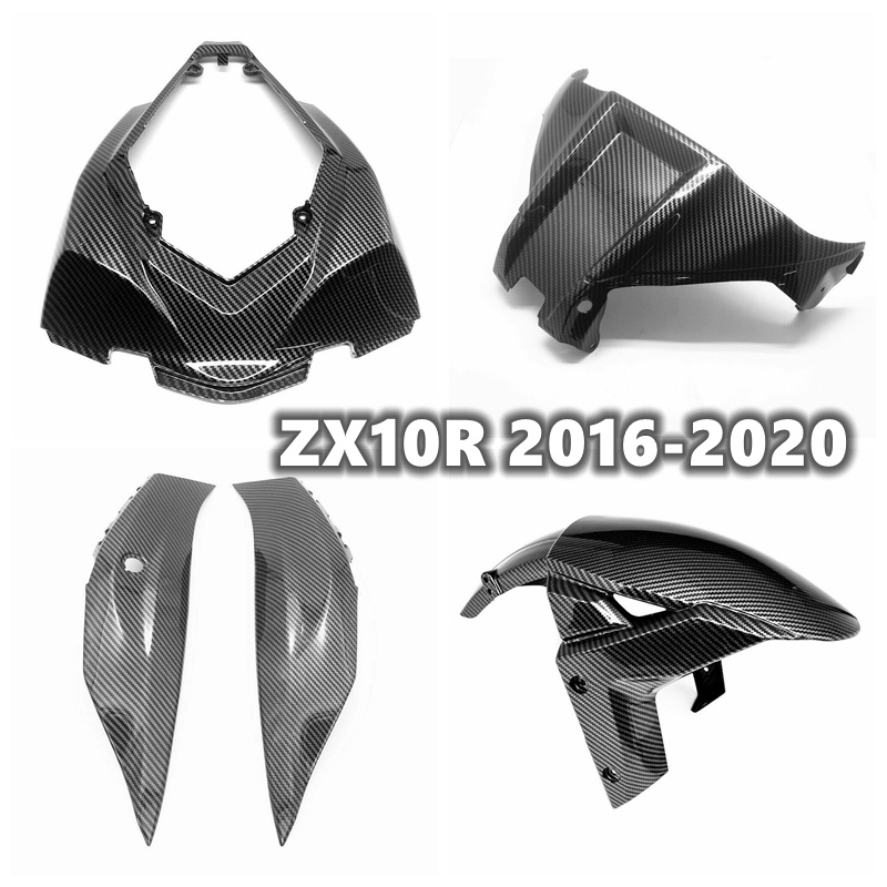 ฝาครอบคาร์บอนไฟเบอร์ สําหรับ KAWASAKI Ninja ZX-10R ZX10R 2016 2017 2018 2019 2020