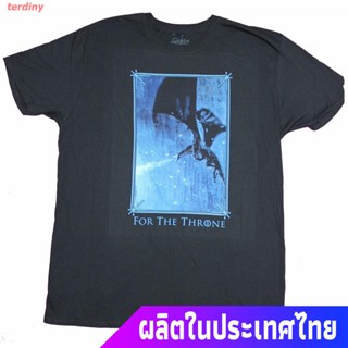 terdiny เสื้อยืดแขนสั้น New GILDAN เสื้อยืดแขนสั้นผ้าฝ้ายพิมพ์ลาย Game Of Thrones Night Kings Ice Dragon Attack_08
