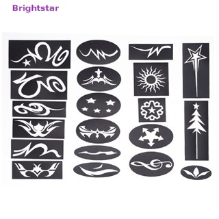 Brightstar แม่แบบลายฉลุ สําหรับตัดแต่งทรงผม DIY 20 ชิ้น