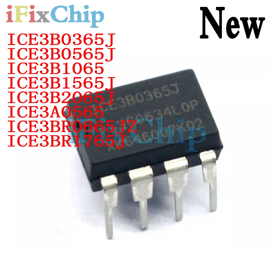 10pc ยี่ห้อใหม่ ICE3B0365J ICE3B0565J ICE3BR0665JZ ICE3BR1765J 3B0365J 3B0565J DIP8 ICE3A0565 ICE3B1