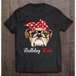 Womens Funny T Shirt English Bulldog Mom For Bulldog Lovers Home Summer Blouses Pop Shirt Tee Shirt_04