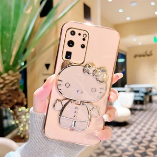 เคส Samsung Galaxy S20 Ultra / S20 FE / S20 + / S10 / S10 + แฟชั่น KT Cat Bracket เคสโทรศัพท์ กันกระแทก