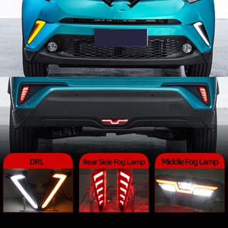 Cscsnl หลอดไฟตัดหมอก ไฟเลี้ยว LED DRL สําหรับ Toyota CHR C-HR 2016 2017 2018 2019 2 ชิ้น