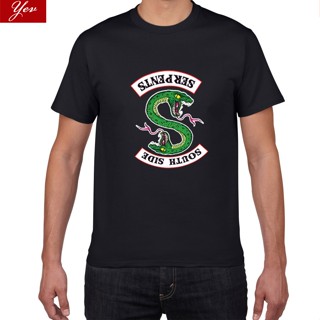 Riverdale SouthSide Serpents Snake Printing T-Shirts men Kawaii Funny O-neck TShirts Tees Tops men_02