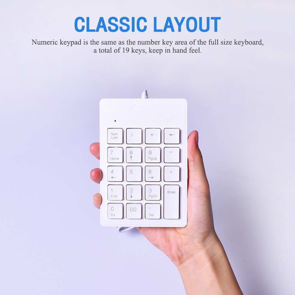 🛵มีส่งด่วน💨 OKER SK-975 NUMERIC KEYPAD คีย์บอร์ด แป้นตัวเลข รับประกันศูนย์ไทย 1ปี