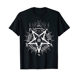 Baphomet Sacred Geometry Mark Of The Beast Pentagram Sigil T-Shirt(1)_01