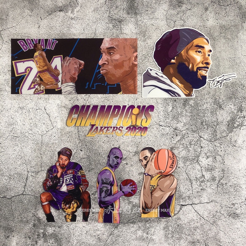 NBA KOBE BRYANT KOBE BRYANT Black Mamba mamba824 LAKERS LAKERS สติ๊กเกอร์ติดรถ