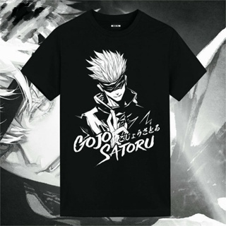 ◇☏Jujutsu kaisen เสื้อยืดแอนิเมชั่น อนิเมะ เทรนด์ญี่ปุ่น หลวม ห้า ความเข้าใจ ติด