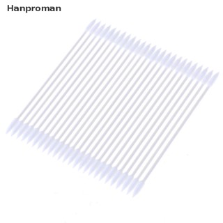 Hanproman&gt; แท่งผ้าฝ้าย แบบใช้แล้วทิ้ง สําหรับทําความสะอาดหูฟัง พอร์ตชาร์จโทรศัพท์ 25 ชิ้น