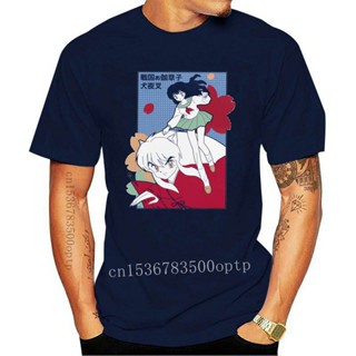 Cotton t shirt New Inuyasha Kagome T Shirt for Men  O-neck s Sesshoumaru Higurashi Kagome Tshirt Anime Manga Tee To_01