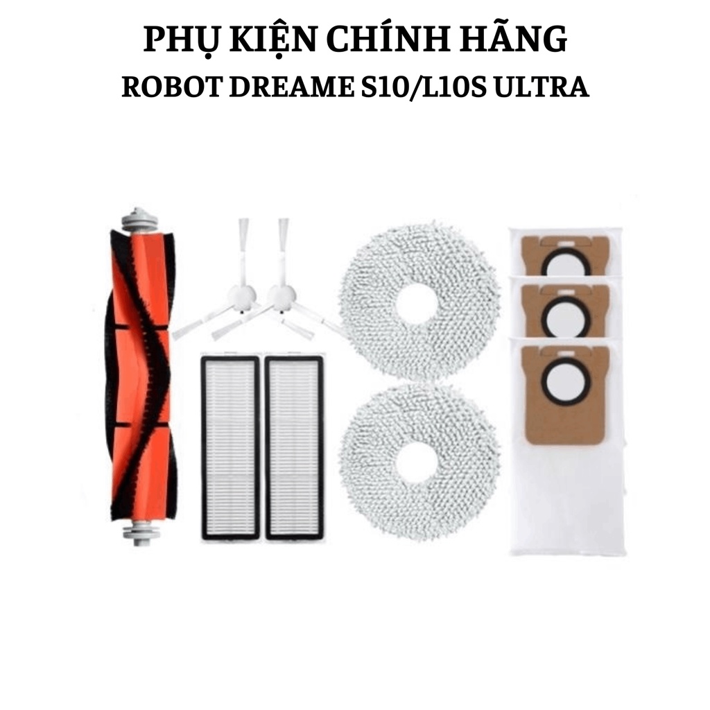 อุปกรณ์เสริมทดแทนสําหรับเครื่องดูดฝุ่นหุ่นยนต์ Dreame S10/L10S ULTRA