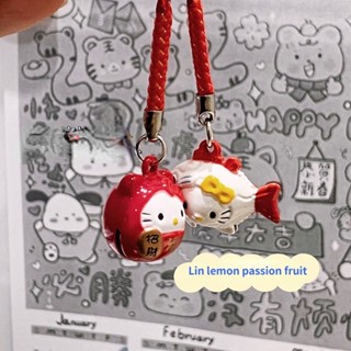 Good Luck Bell Keychain Pendant Charm Cute Beckoning Cat Bell Mobile Phone Rope Charm Student Bag Bell Pencil Bag Charm Jewelry