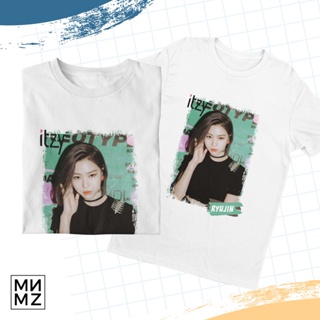 MNMZ RYUJIN ITZY kpop เสื้อยืดกราฟิกเสื้อยืดอินเทรนด์ Unisex เสื้ออินเทรนด์คุณภาพระเหิดพิมพ์ J*m_09