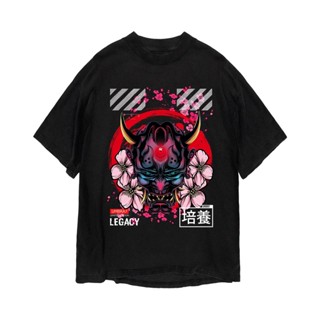 Cyberpunk Demon Oni Mask Japanese Streetwear Hip Hop Clothing, Cyber Anime Grunge Skateboarding, Street Style_12