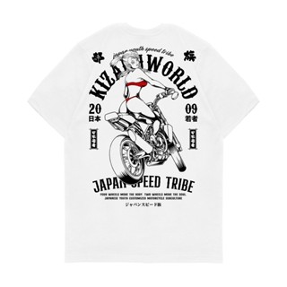 เสื้อยืดแขนสั้นเสื้อยืด พิมพ์ลาย Kizaru Motorcycle Series SPEED TRIBE BULMAS-5XL