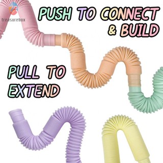 【TRSBX】Pop Tube Coil 13cm/19cm High Quality Colorful Educational Folding Toy Pop Tube