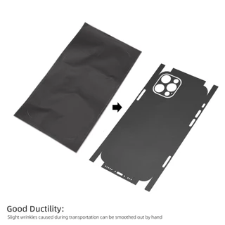 2 ชิ้นสีดําโลโก้ Cutout Anti-Scratch สติกเกอร์ผิวใช้งานร่วมกับ iPhone 7 8 Plus X XR 11 12 13 14 15 16 17 Pro Max Mini