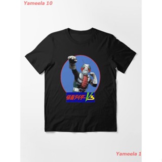 เสื้อยืดครอปเสื้อยืดพิมพ์ลายแฟชั่นKAMEN RIDER V3 PUNCH Essential T-Shirt เสื้อยืดพิมลาย เสื้อยืดผู้หญิง เสื้อยืดผู้_01