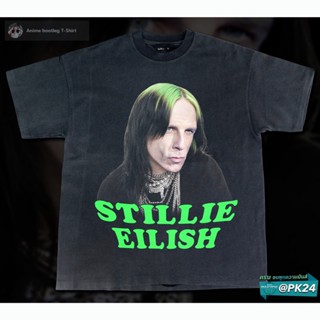 เสื้อยืดโอเวอร์ไซส์Ben Stiller x Billie Eilish ไม่น่าาาา บิลลี DTG Bootleg TshirtS-3XL