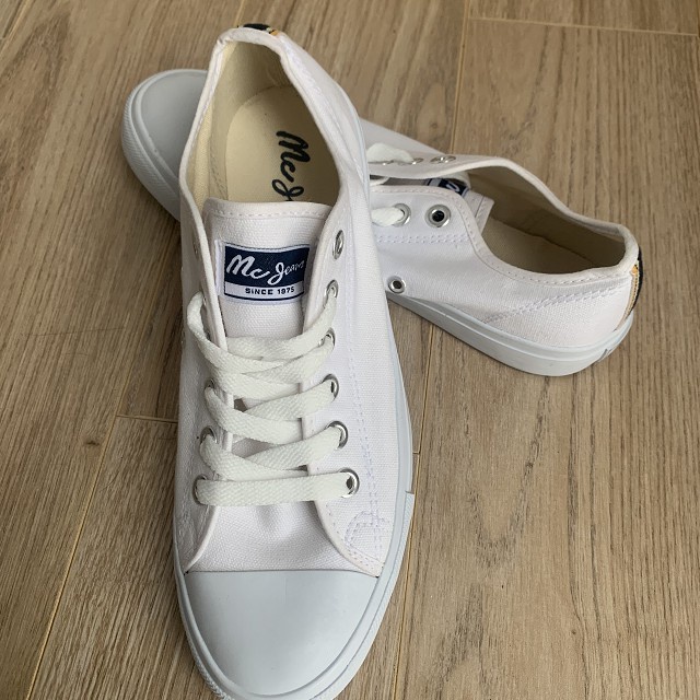 🔹ขายด่ว☀️🔥Hot Sale🔥 [MC] รองเท้าผ้าใบ unisex สีขาว รองเท้าสีขาวขนาดเล็ก แฟชั่น