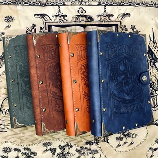 เป็นที่นิยม▩Harry Potter Notebook Loose-leaf Hand Ledger Hogwarts College Peripheral Vintage Album สมุดไดอารี่ที่ระลึก