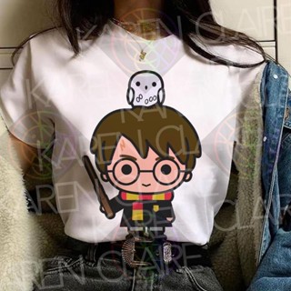 White Tees with Print - Top Quality Cotton Spandex - Harry Potter_12