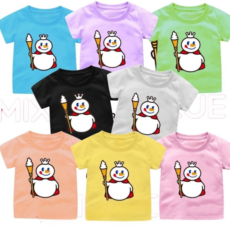 เสื้อยืดเด็ก Viral Mixue Doll 1-12 ปี Size SML XL XXL XXXL