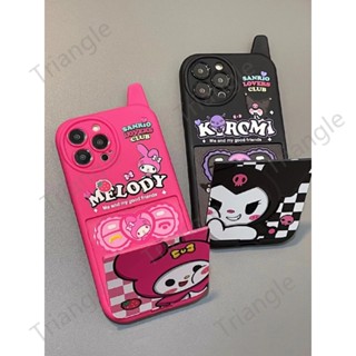 เคสป้องกันโทรศัพท์มือถือกระจก กันกระแทก ลาย Kuromi Melody Big Brother สําหรับ Iphone 14pro max 13 12 11 14promax 13 12 11